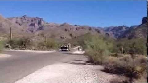 Walkers and the shuttle show that Sabino Canyon is now open
